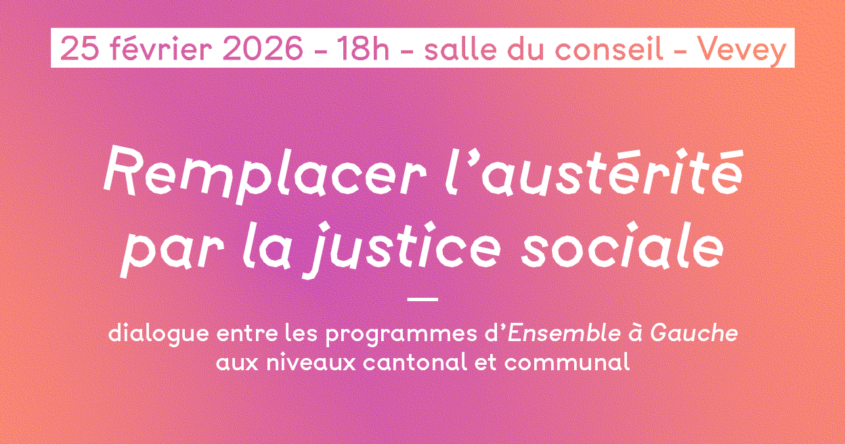 Remplacer l'austérité par la justice sociale